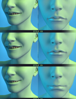 Glitched Teeth and Lips