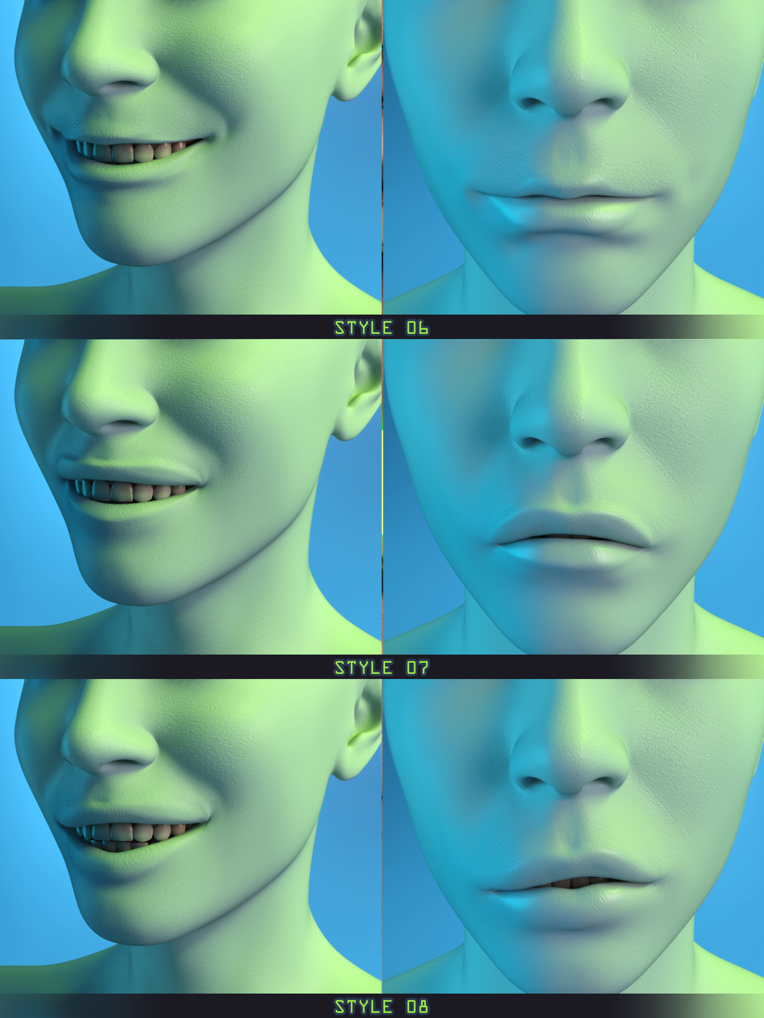 Glitched Teeth and Lips