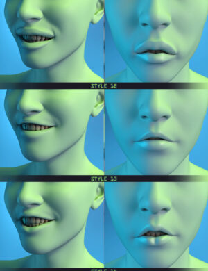 Glitched Teeth and Lips