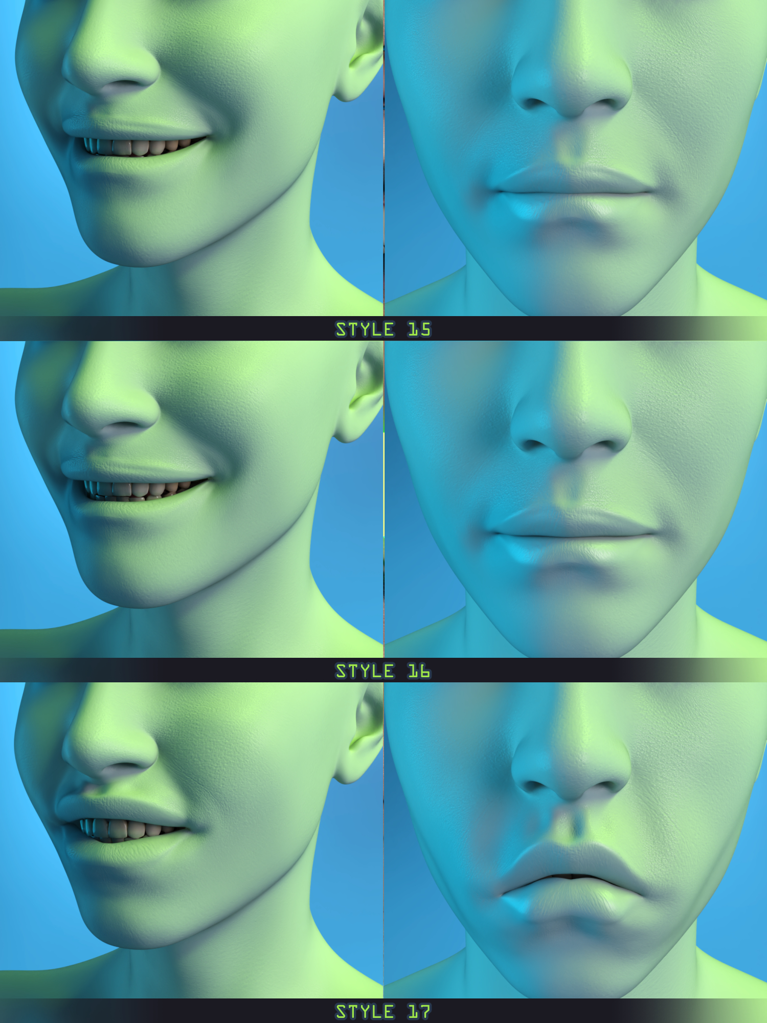 Glitched Teeth and Lips