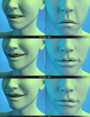 Glitched Teeth and Lips