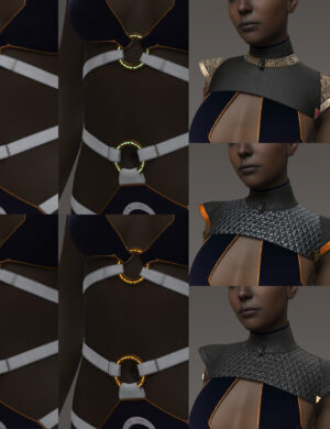 Material Set Promo for the Nocturne Cuirass and Metal Ring text emissives