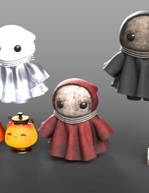 Cute halloween props