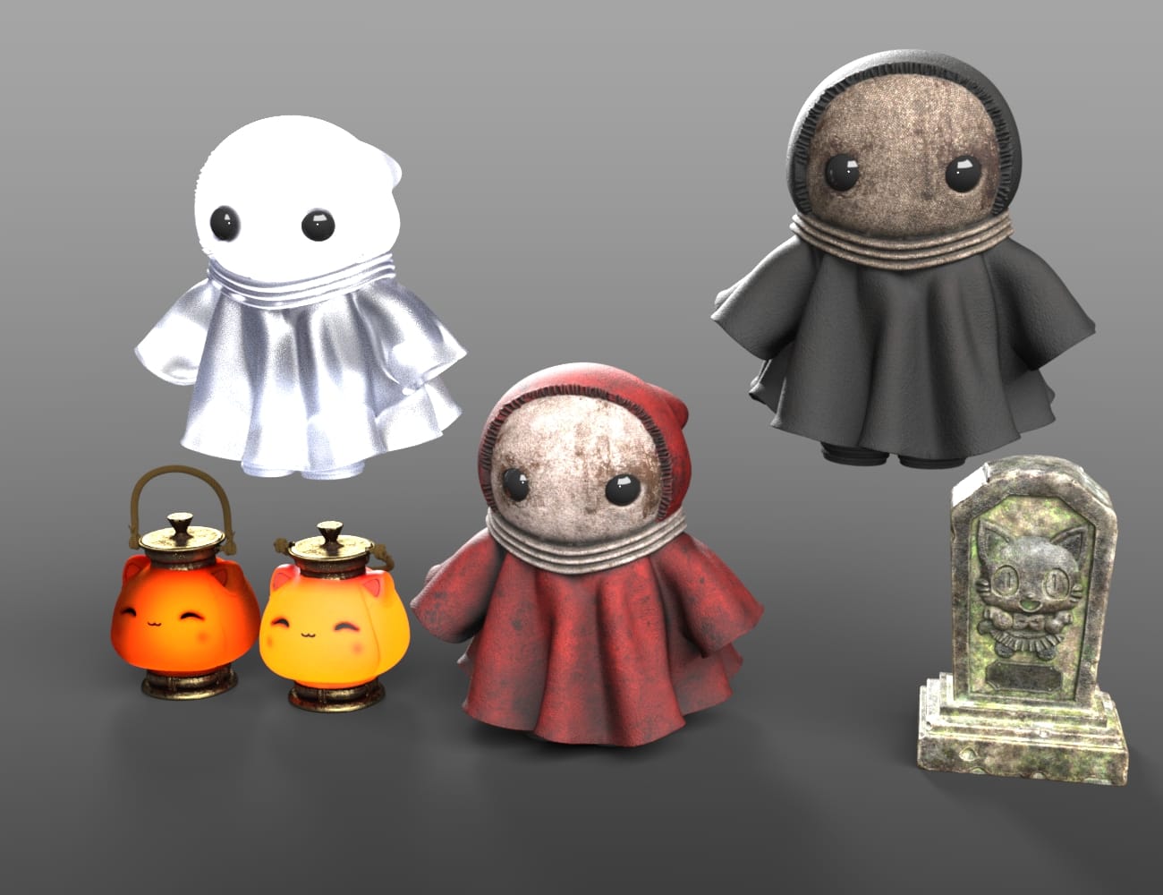 Cute halloween props