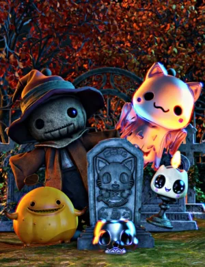 Cute halloween props