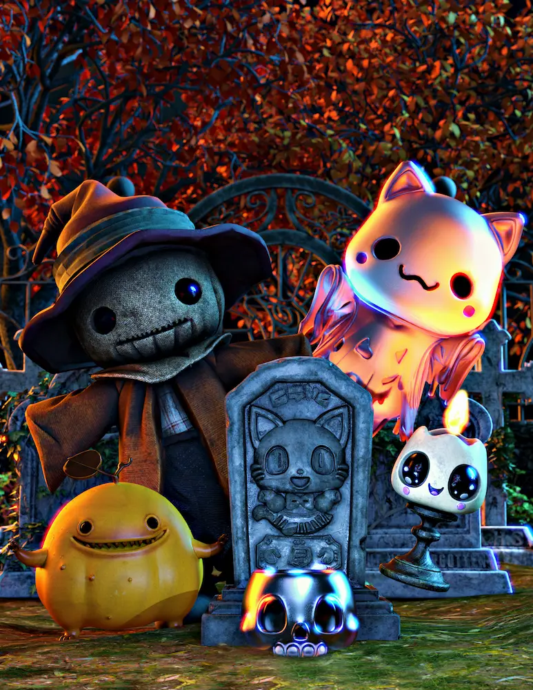 Cute halloween props