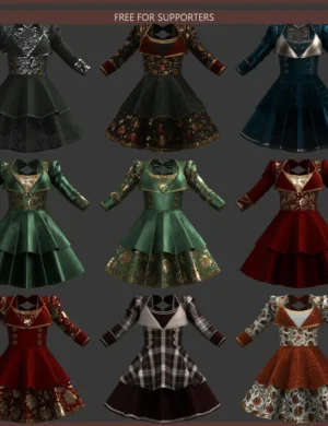 Advent Calendar: Christmas Bow Dress For G9