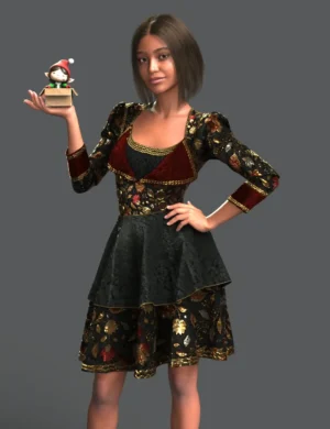 Advent Calendar: Christmas Bow Dress For G9