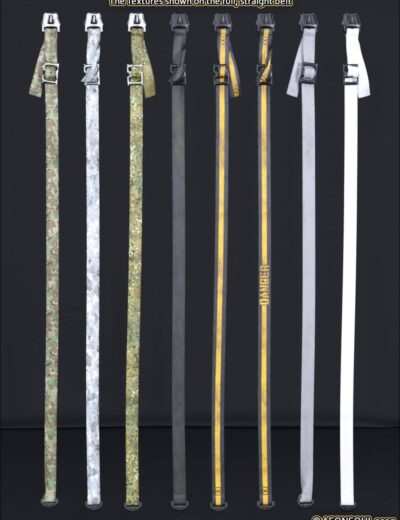 Variety of Textured Belts Showcasing Style and Materials Display of eight textured belts showcasing diverse styles, colors, and materials for fashion versatility.