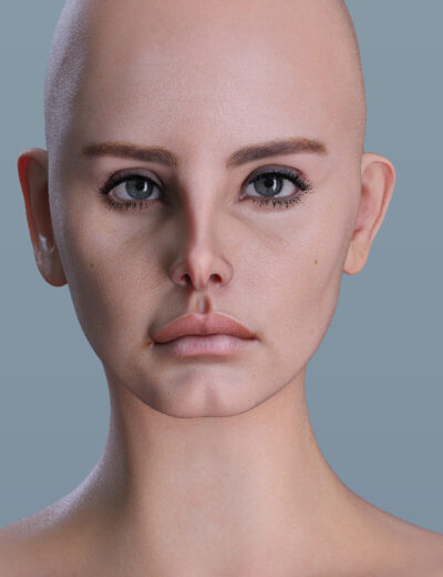 Three realistic digital faces highlighting how subtle facial changes affect appearance and personality.