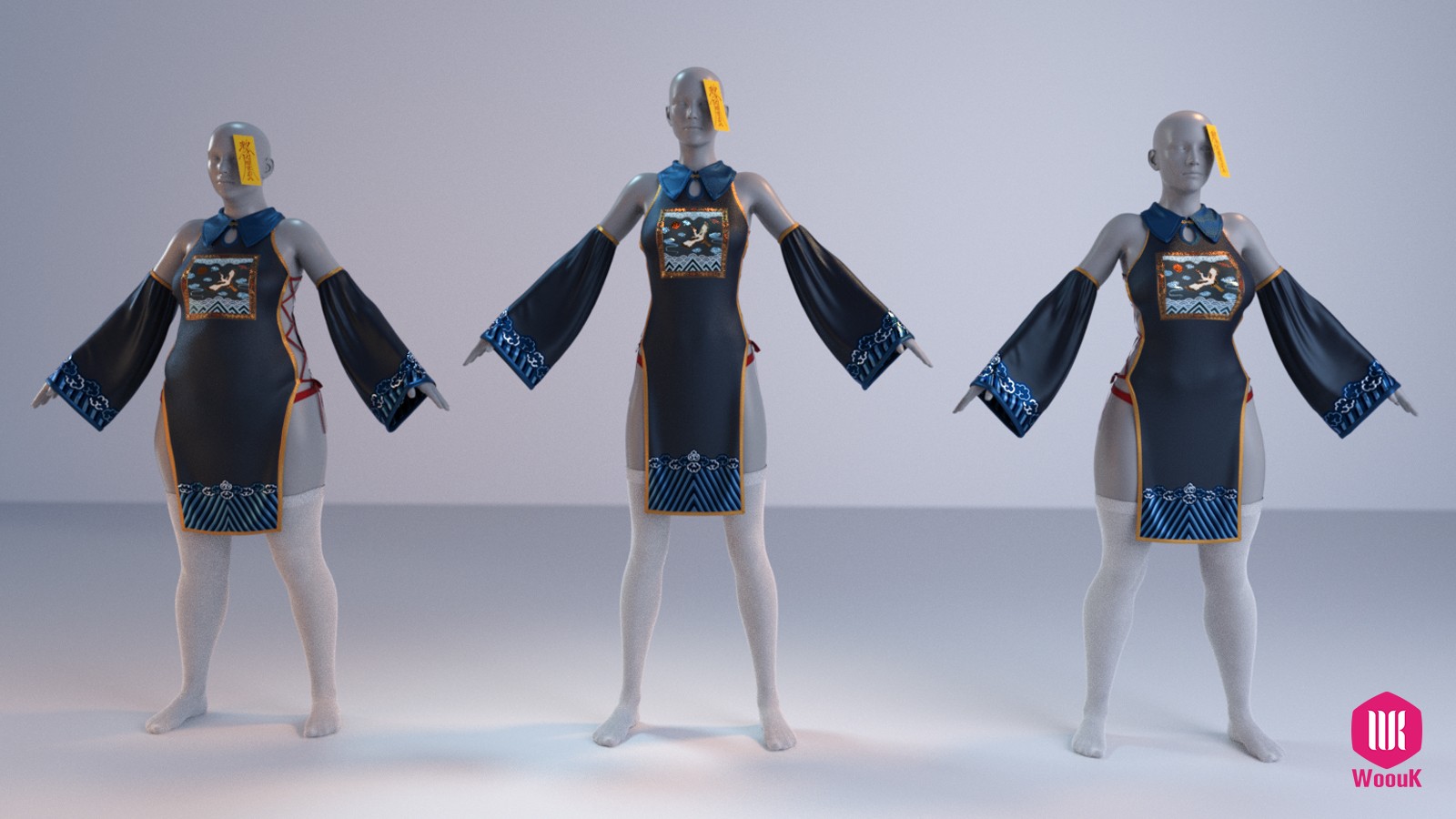 dForce WUK Sexy Zombie Outfit for G8F/G8.1F - Image 16