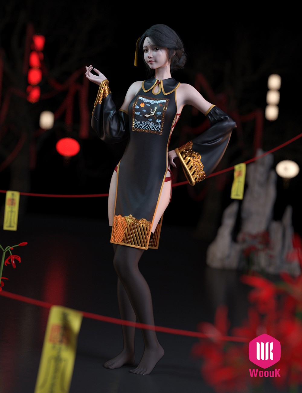 dForce WUK Sexy Zombie Outfit for G8F/G8.1F - Image 10