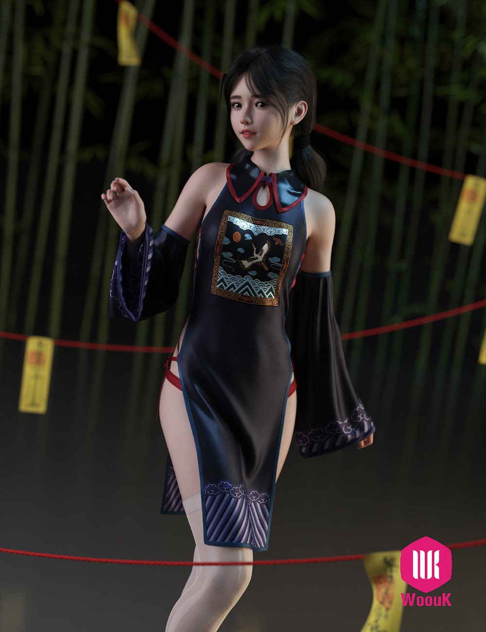 dForce WUK Sexy Zombie Outfit for G8F/G8.1F - Image 8