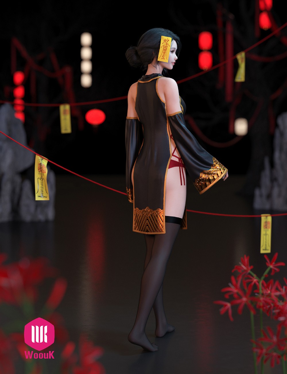 dForce WUK Sexy Zombie Outfit for G8F/G8.1F - Image 4