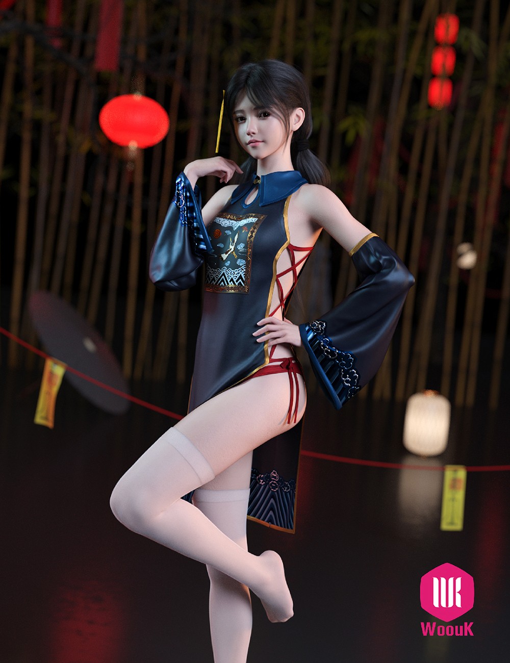 dForce WUK Sexy Zombie Outfit for G8F/G8.1F - Image 5