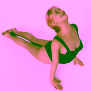 Woman with pink hair performing yoga Cobra Pose showcasing strength, flexibility, and serenity.