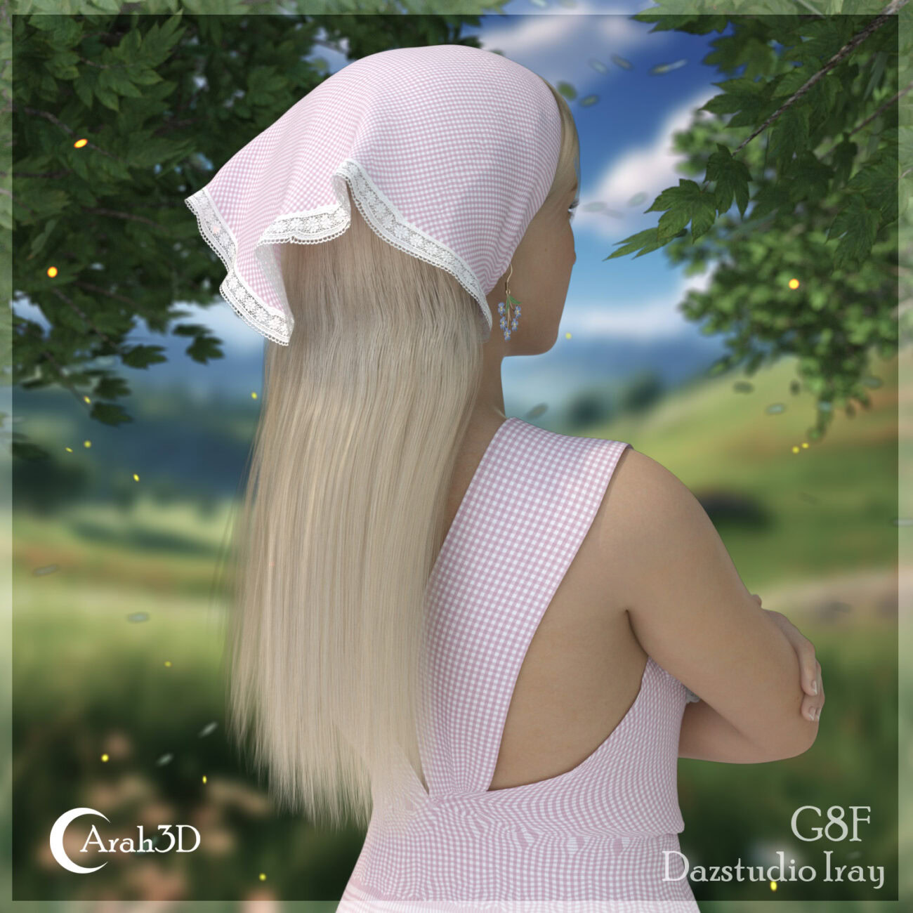 Arah3D Cottage Girl Hair for G8F and G9 - Image 5