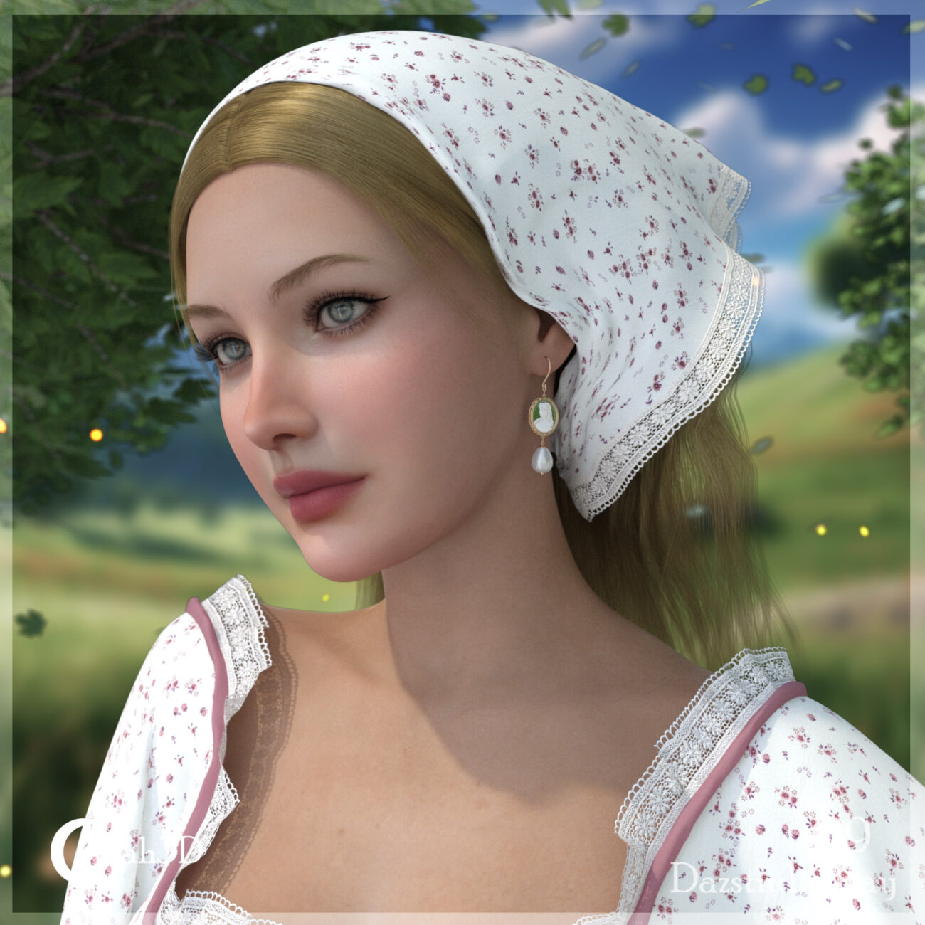 Arah3D Cottage Girl Hair for G8F and G9 - Image 7