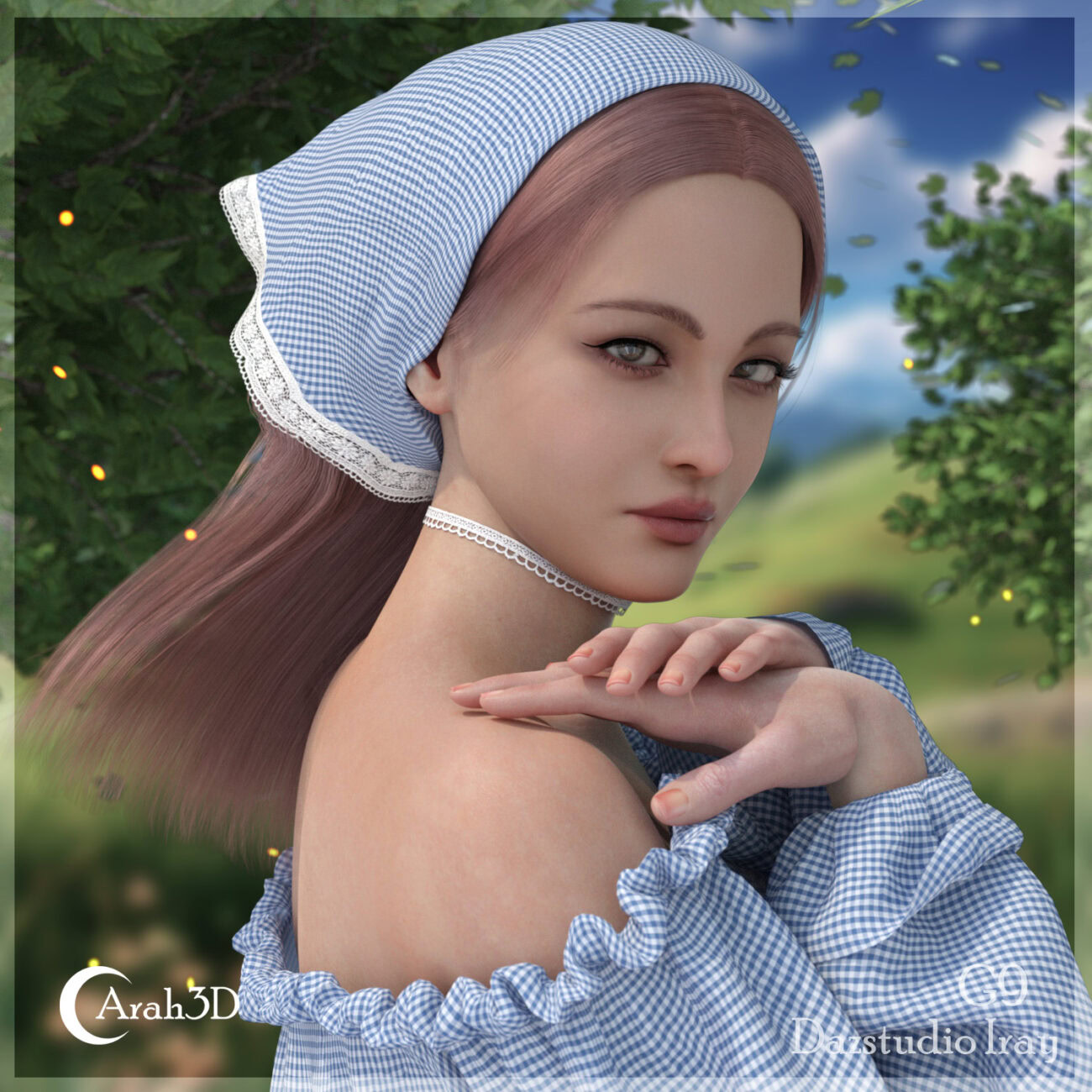 Arah3D Cottage Girl Hair for G8F and G9 - Image 8