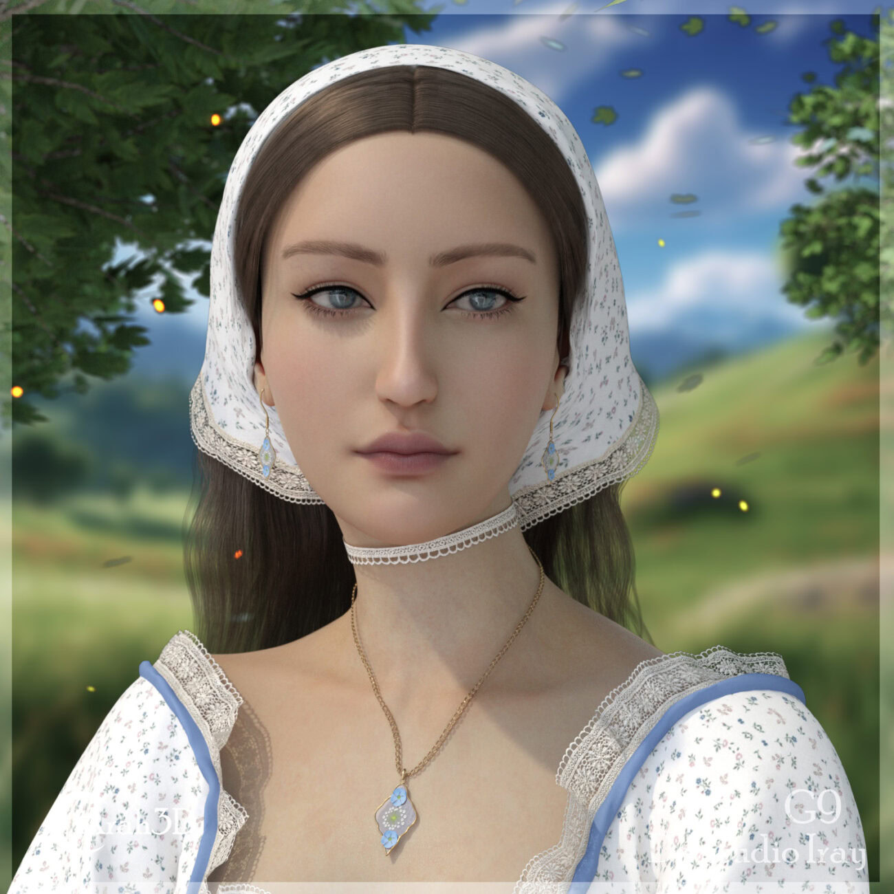 Arah3D Cottage Girl Hair for G8F and G9 - Image 10