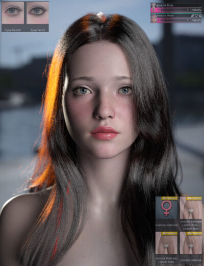 Anezka V2 With Pro Textures For Genesis 9