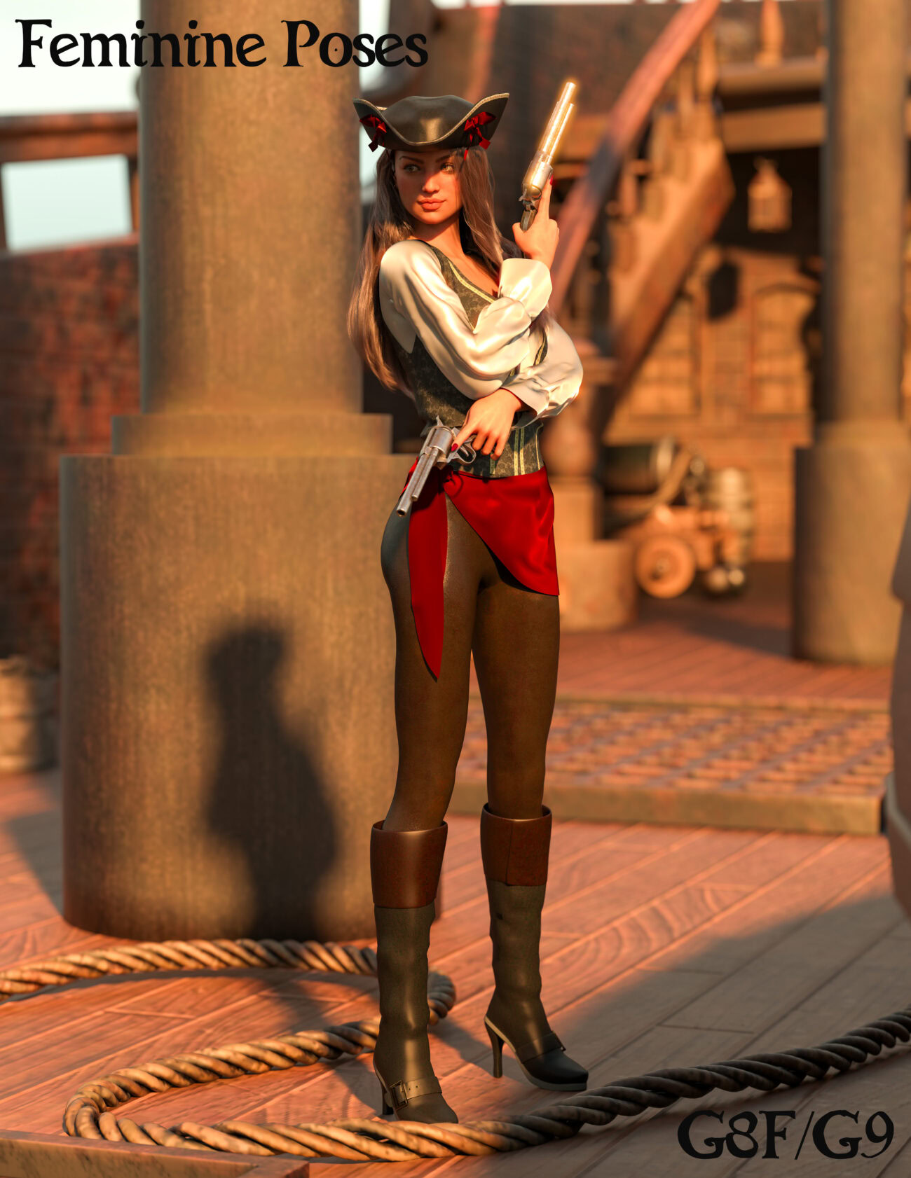 Feminine Poses for Genesis 8 Female and Genesis 9