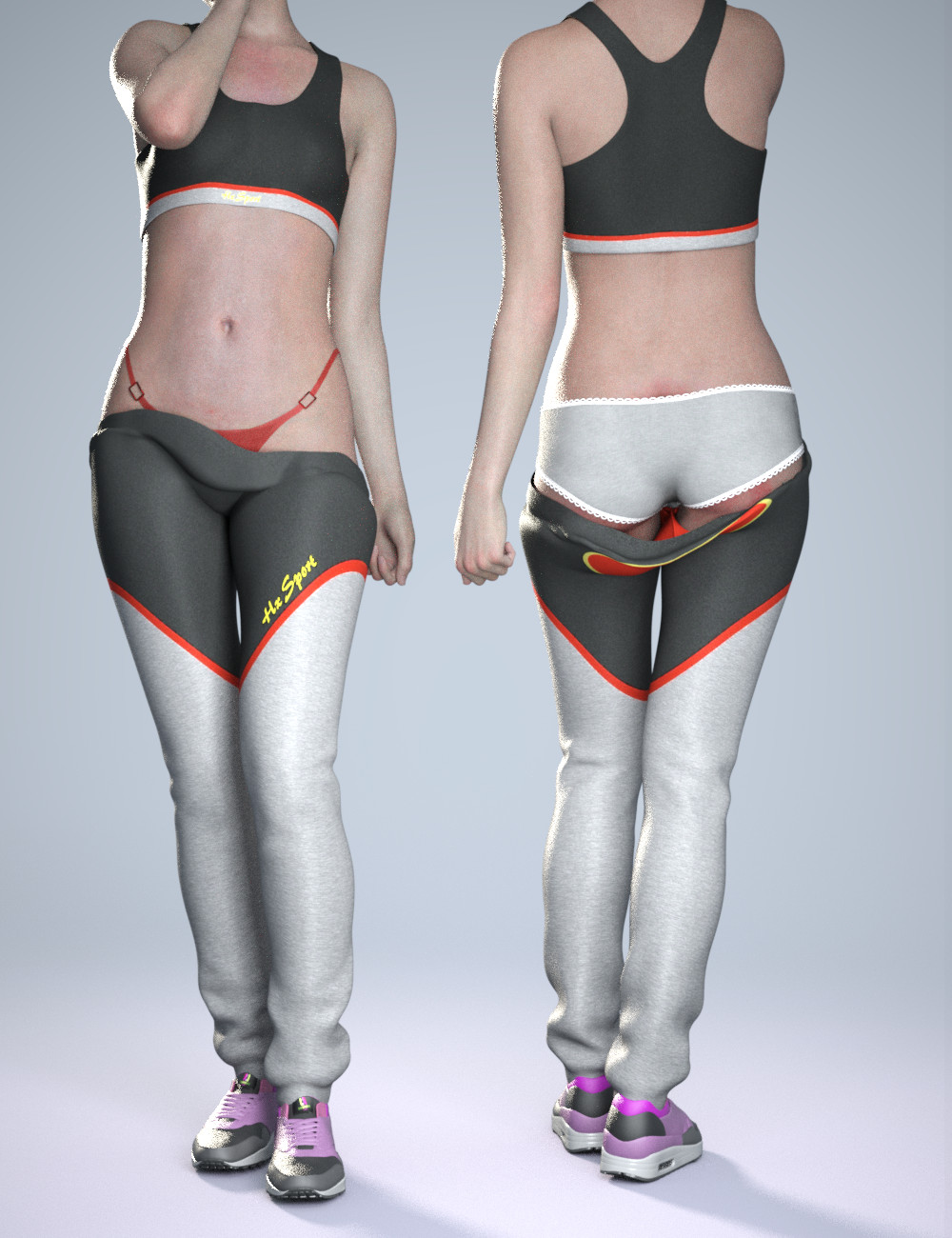Hx Sports 2 For Genesis 9 And Genesis 8 Female 6 Hx Sports 2 For Genesis 9 And Genesis 8 Female - Image 6