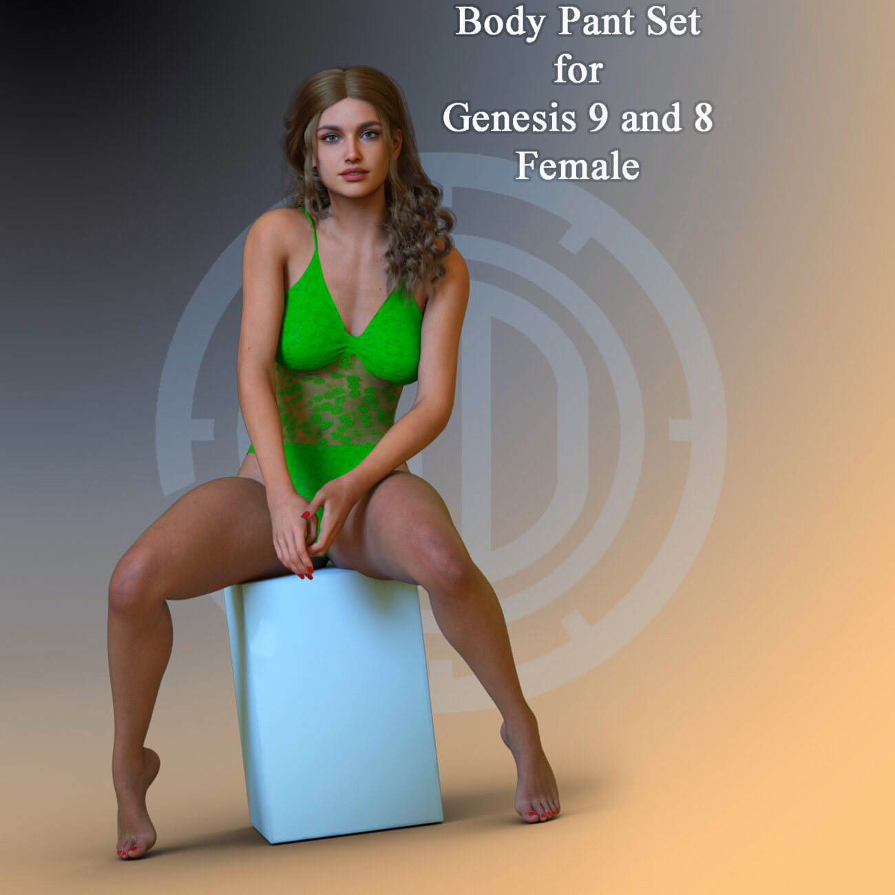 SD Body Pant Set for Genesis 9 and 8 Female - Image 6