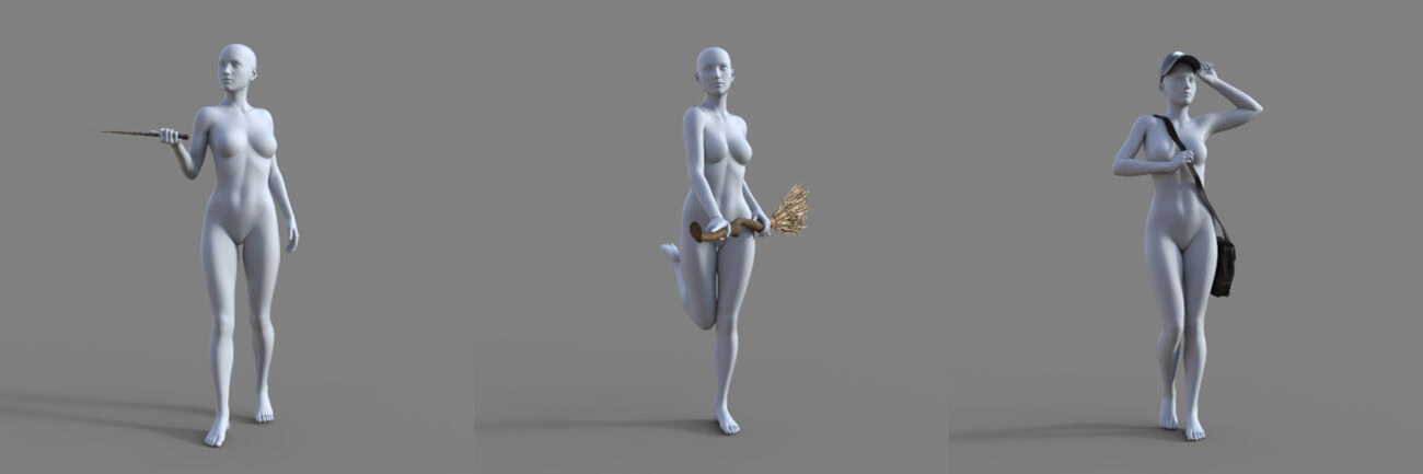 Feminine Poses for Genesis 8 Female and Genesis 9 - Image 5
