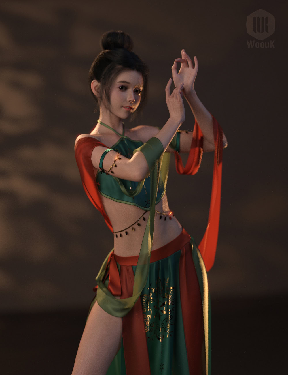 dForce WUK Dunhuang Iridescence Outfit for Genesis 8 and 8.1 Female - Image 9