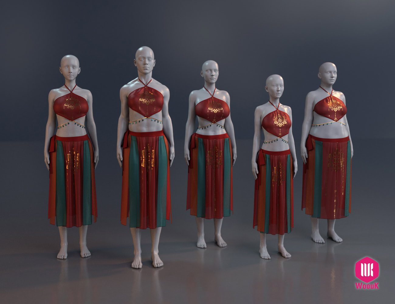 dForce WUK Dunhuang Iridescence Outfit for Genesis 8 and 8.1 Female - Image 16