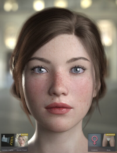 Angelika V5 With Pro textures For Genesis 8 Female