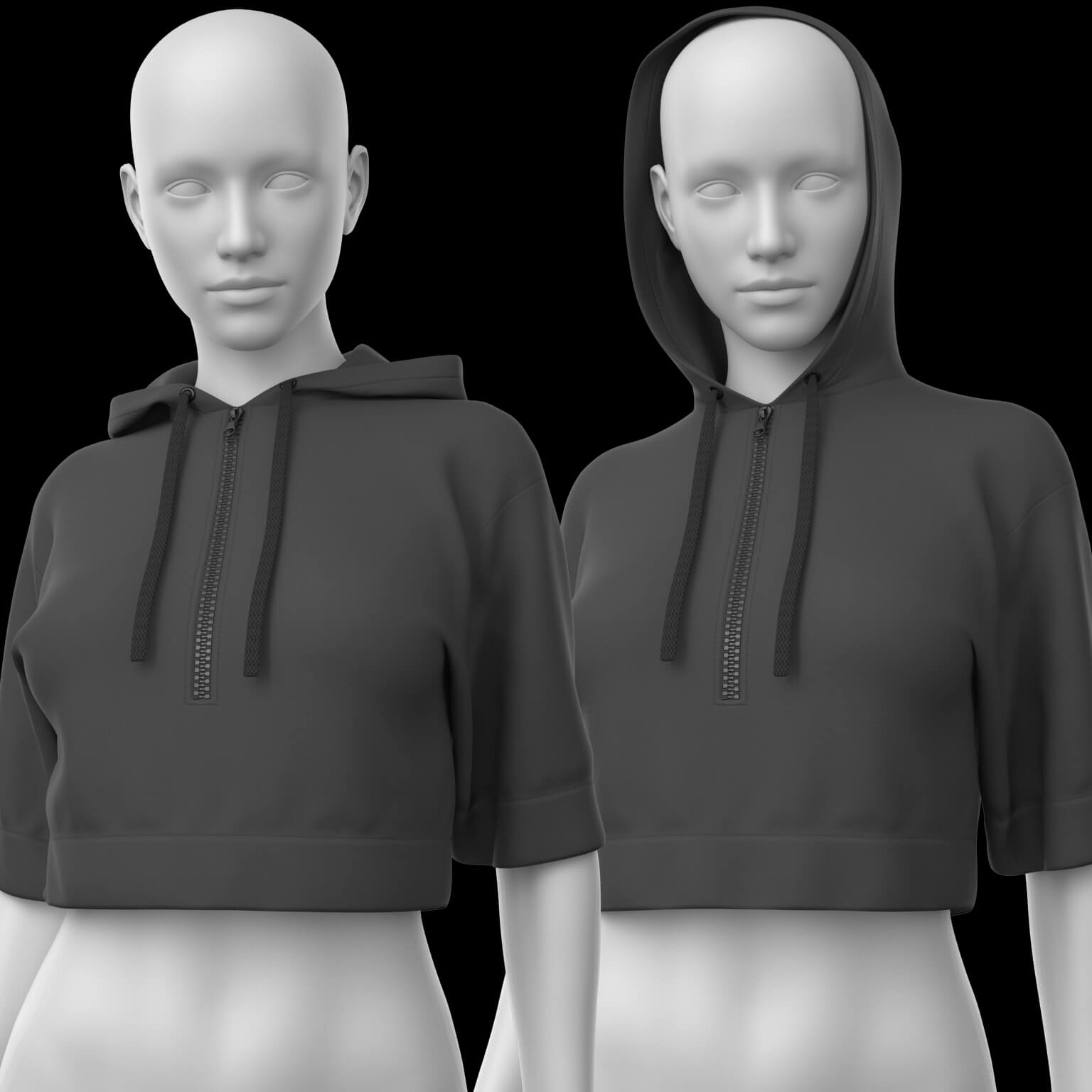 dForce Hoodie 4 for Genesis 8 Female - Image 3