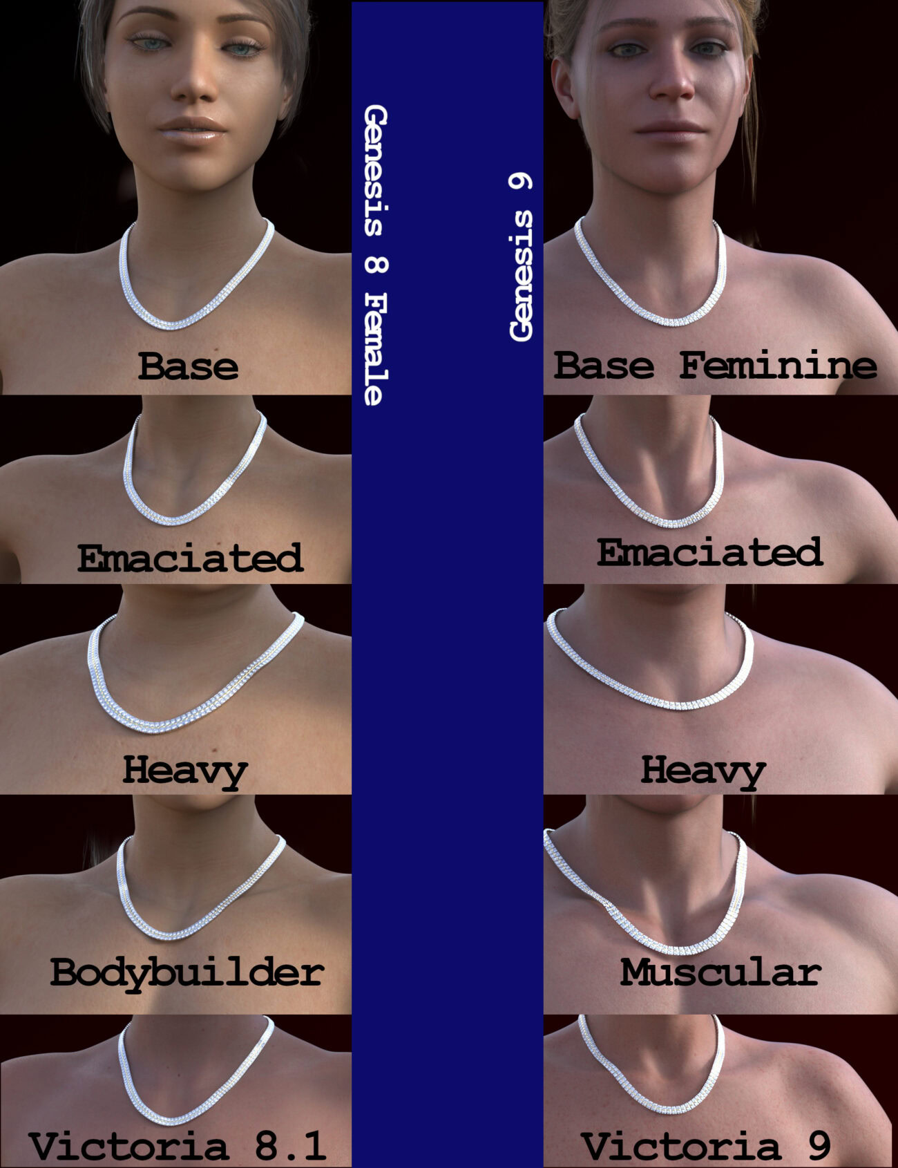 GCJ Sparkles Jewelry for Genesis 8 Female, Genesis 8.1Female, and Genesis 9 - Image 12