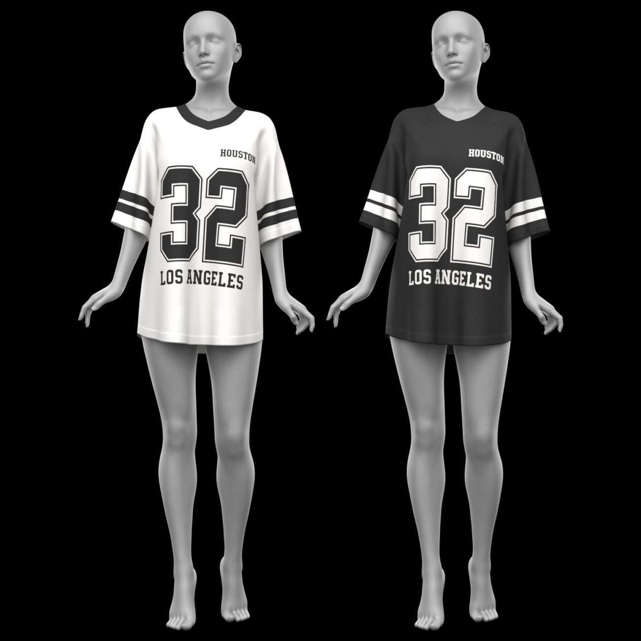 dForce Oversize T-Shirt Genesis 8 Female and Genesis 9 - Image 15
