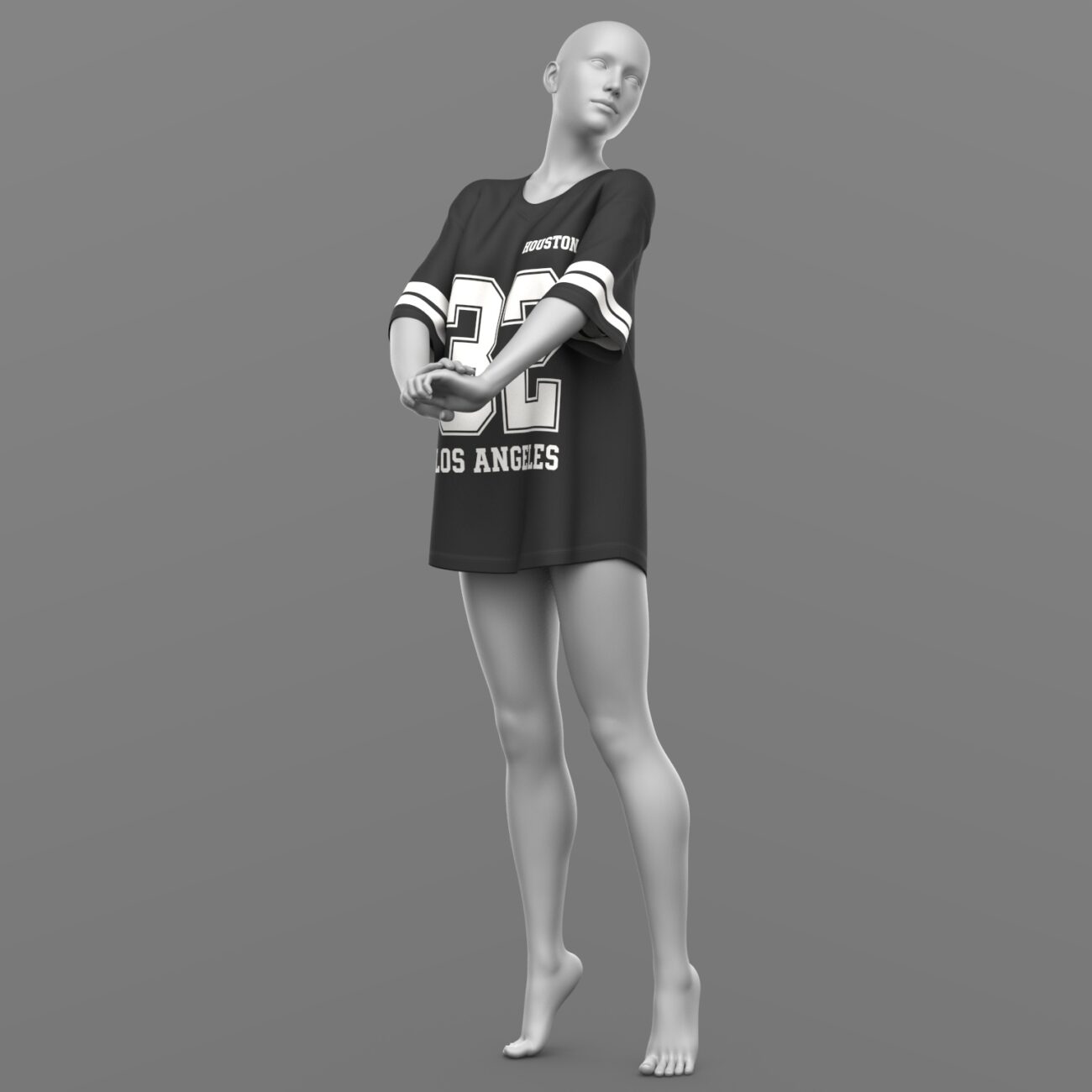 dForce Oversize T-Shirt Genesis 8 Female and Genesis 9 - Image 21
