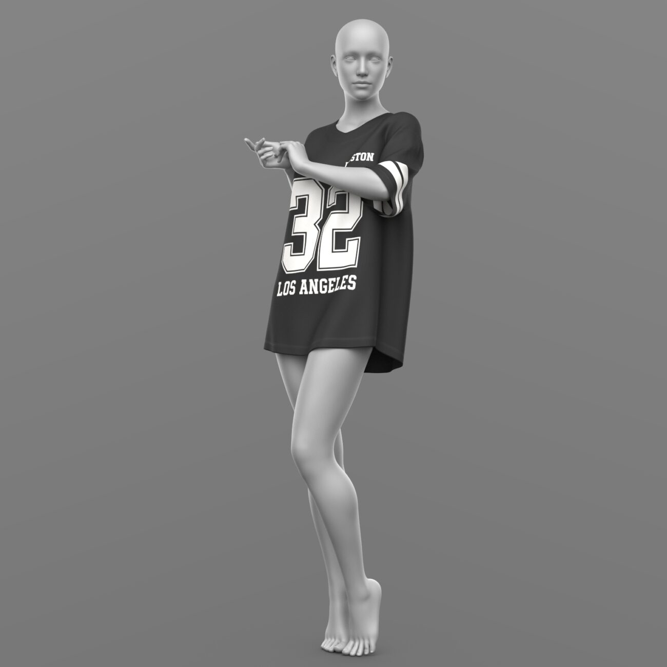 dForce Oversize T-Shirt Genesis 8 Female and Genesis 9 - Image 20