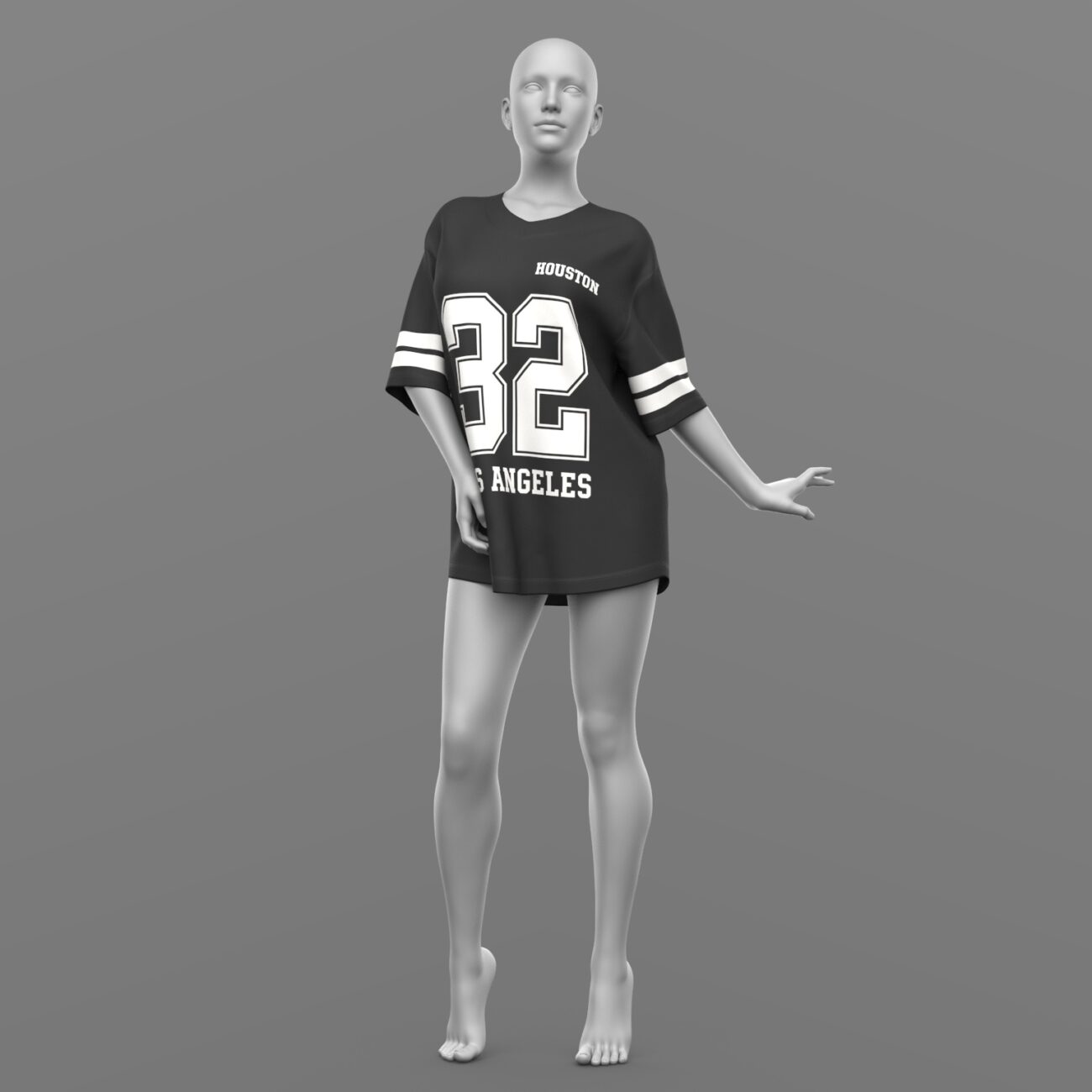 dForce Oversize T-Shirt Genesis 8 Female and Genesis 9 - Image 19