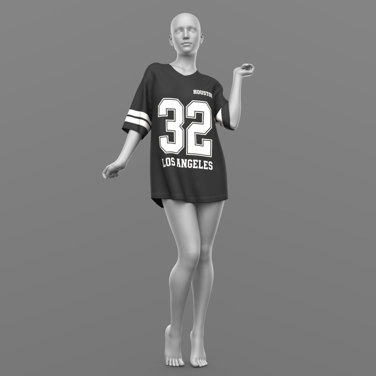 dForce Oversize T-Shirt Genesis 8 Female and Genesis 9 - Image 18
