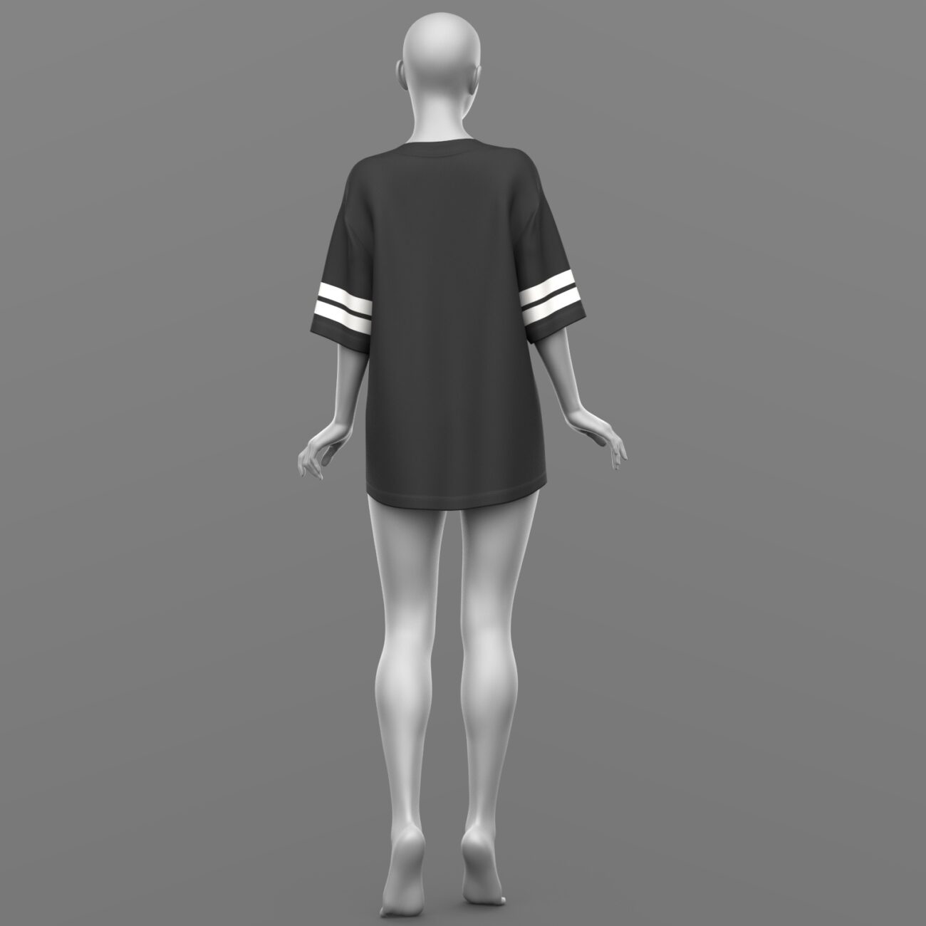dForce Oversize T-Shirt Genesis 8 Female and Genesis 9 - Image 17